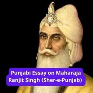 Punjabi Essay on Maharaja Ranjit Singh (Sher-e-Punjab) 