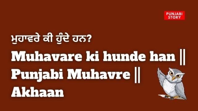 Muhavare ki hunde han || Punjabi Muhavre || Akhaan