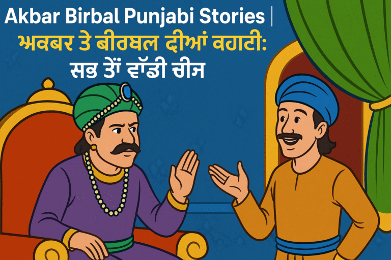 Akbar Birbal Punjabi Stories | ਅਕਬਰ ਤੇ ਬੀਰਬਲ ਦੀਆਂ ਕਹਾਣੀ : ਸਭ ਤੋਂ ਵੱਡੀ ਚੀਜ਼