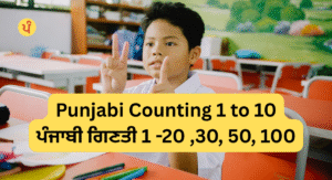 Punjabi Counting 1 to 100 |  ਪੰਜਾਬੀ ਗਿਣਤੀ 1 -20 ,30, 50, 100