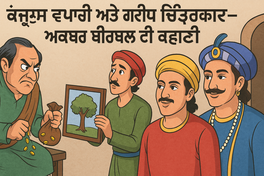 ਕੰਜੂਸ ਵਪਾਰੀ ਅਤੇ ਗਰੀਬ ਚਿੱਤਰਕਾਰ-ਅਕਬਰ ਬੀਰਬਲ ਦੀ ਕਹਾਣੀ Akbar Birbal Story