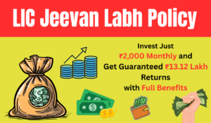 LIC Jeevan Labh Policy: Invest Just ₹2,000 Monthly and Get Guaranteed ₹13.12 Lakh Returns with Full Benefits