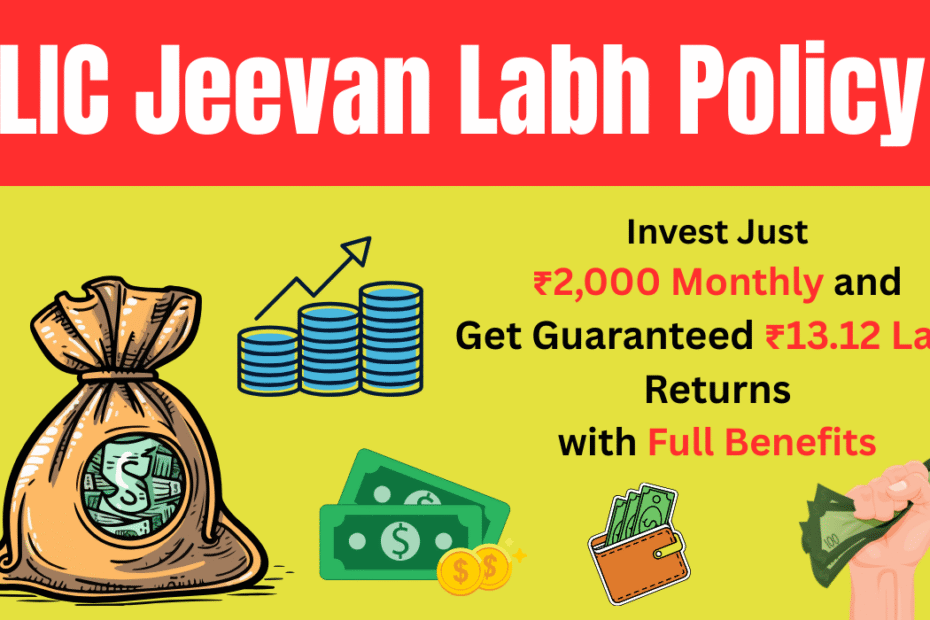LIC Jeevan Labh Policy: Invest Just ₹2,000 Monthly and Get Guaranteed ₹13.12 Lakh Returns with Full Benefits
