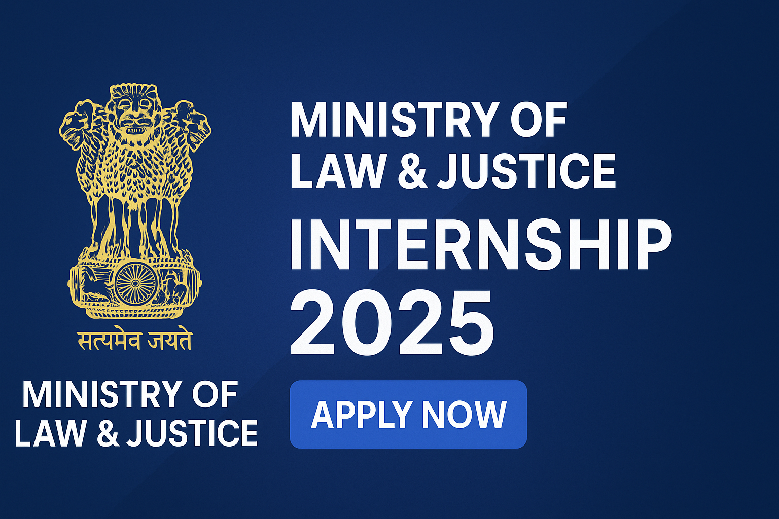 Ministry of Law & Justice Internship 2025 Apply for Paid Legal Internship