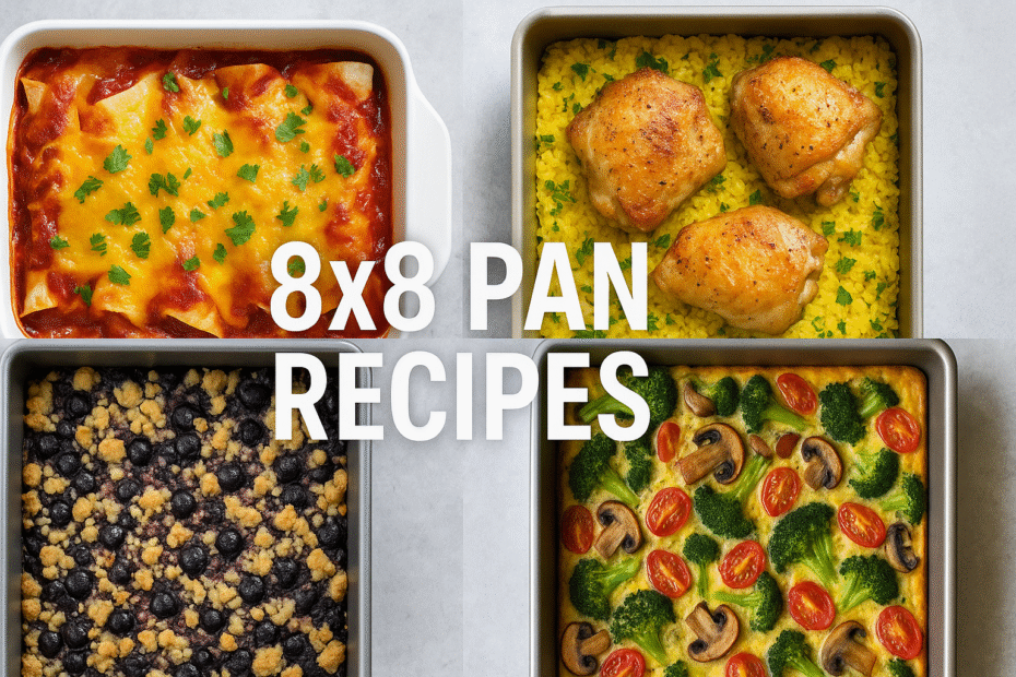 Top 20 Easy & Healthy 8×8 Pan Recipes for Everyday Cooking